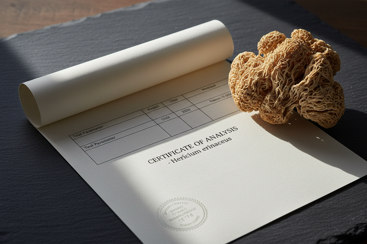 What Is a Certificate of Analysis (COA) for Mushroom Supplements?