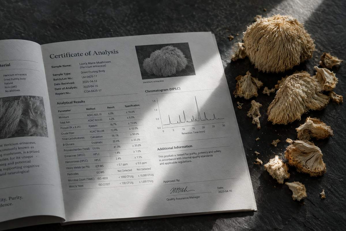 How to Read a Mushroom Supplement COA: A Beginner's Guide